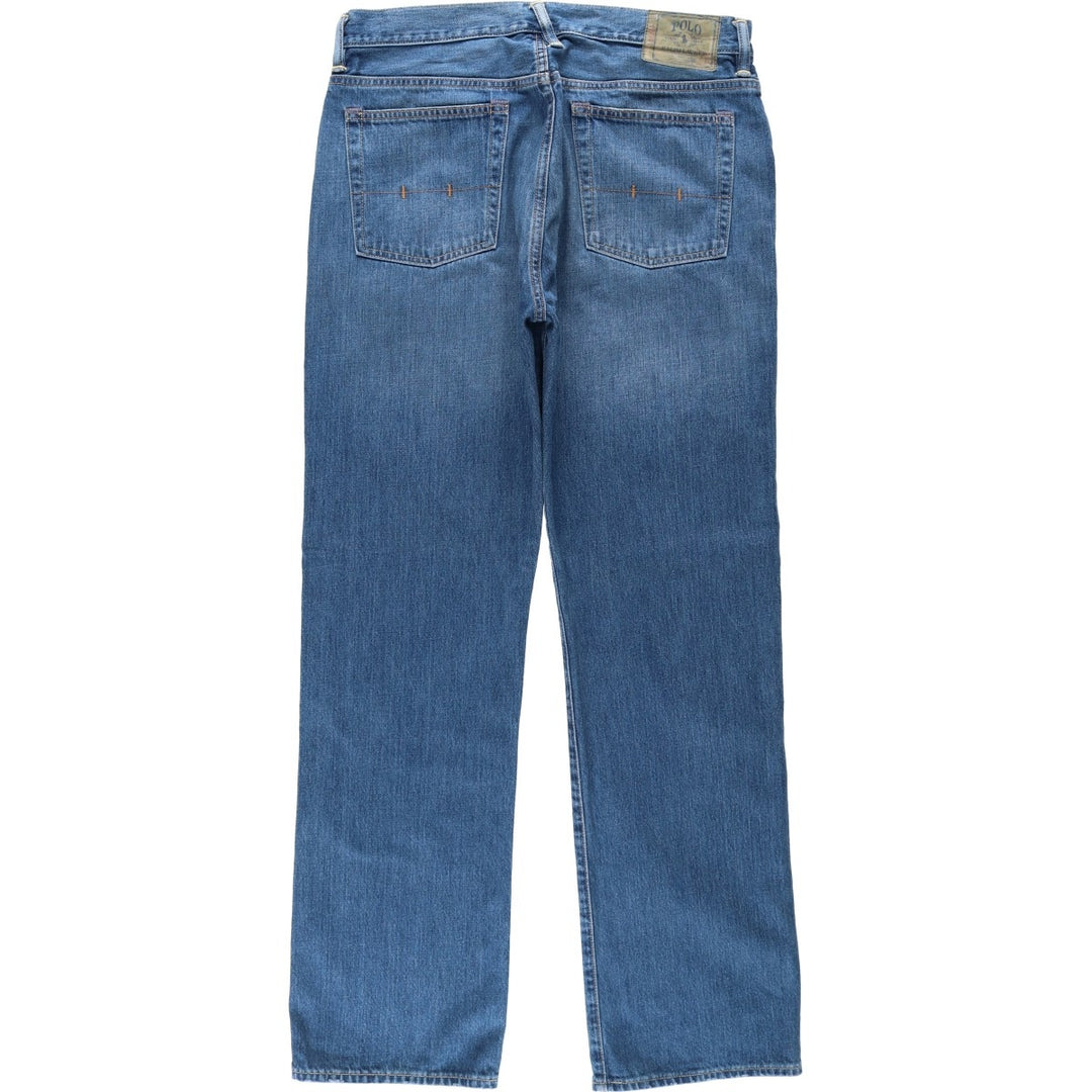 Ralph Lauren straight-leg denim pants, men's size W35 (approx.) cotton blue type Vintage Second Hand