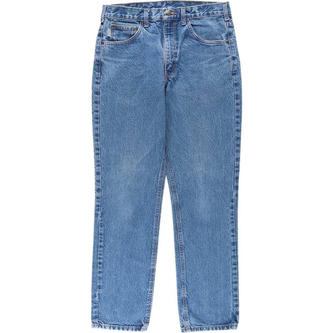 Carhartt Traditional Fit Tapered Denim Pants, Men's W32 (approx.), Zipper Fly cotton blue type Vintage Second Hand