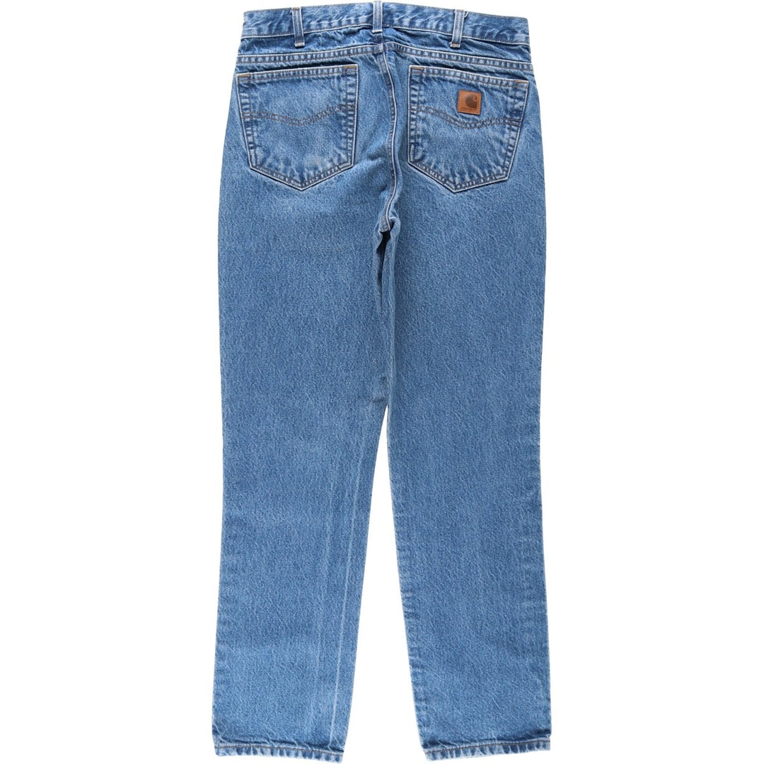 Carhartt Traditional Fit Tapered Denim Pants, Men's W32 (approx.), Zipper Fly cotton blue type Vintage Second Hand