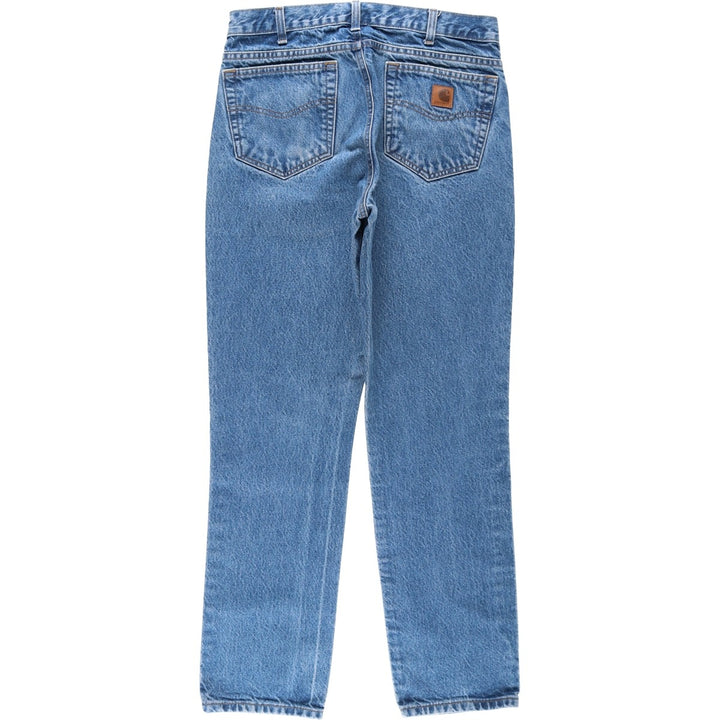 Carhartt Traditional Fit Tapered Denim Pants, Men's W32 (approx.), Zipper Fly cotton blue type Vintage Second Hand