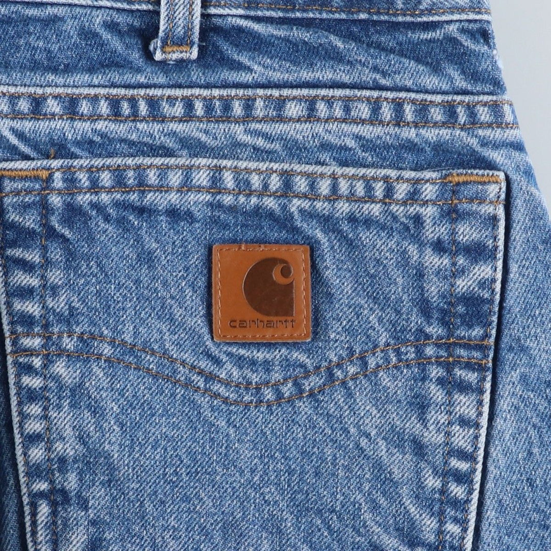 Carhartt Traditional Fit Tapered Denim Pants, Men's W32 (approx.), Zipper Fly cotton blue type Vintage Second Hand