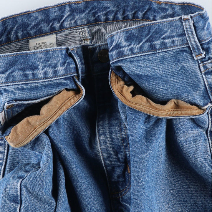 Carhartt Traditional Fit Tapered Denim Pants, Men's W32 (approx.), Zipper Fly cotton blue type Vintage Second Hand