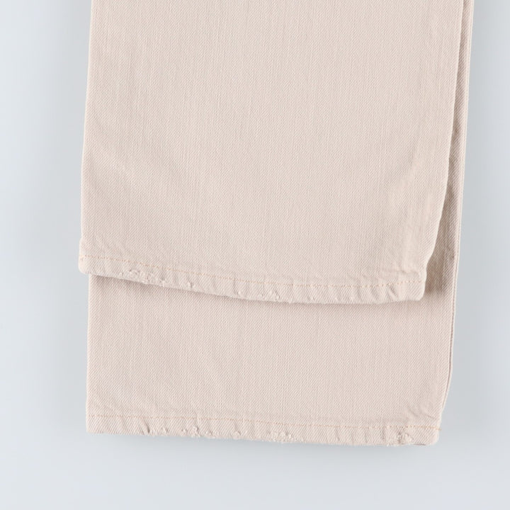 Ralph Lauren POLO RALPH LAUREN straight denim pants for men, W37 equivalent cotton Beige type Vintage Second Hand