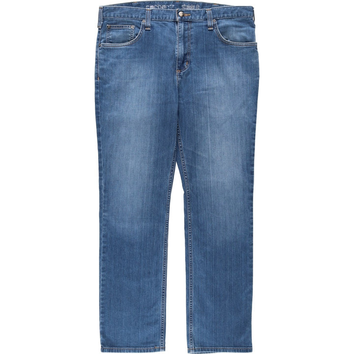 Carhartt straight fit tapered denim pants, men's size W37 (approx.) cotton blue type Vintage Second Hand
