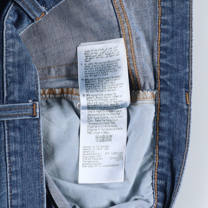 Carhartt straight fit tapered denim pants, men's size W37 (approx.) cotton blue type Vintage Second Hand