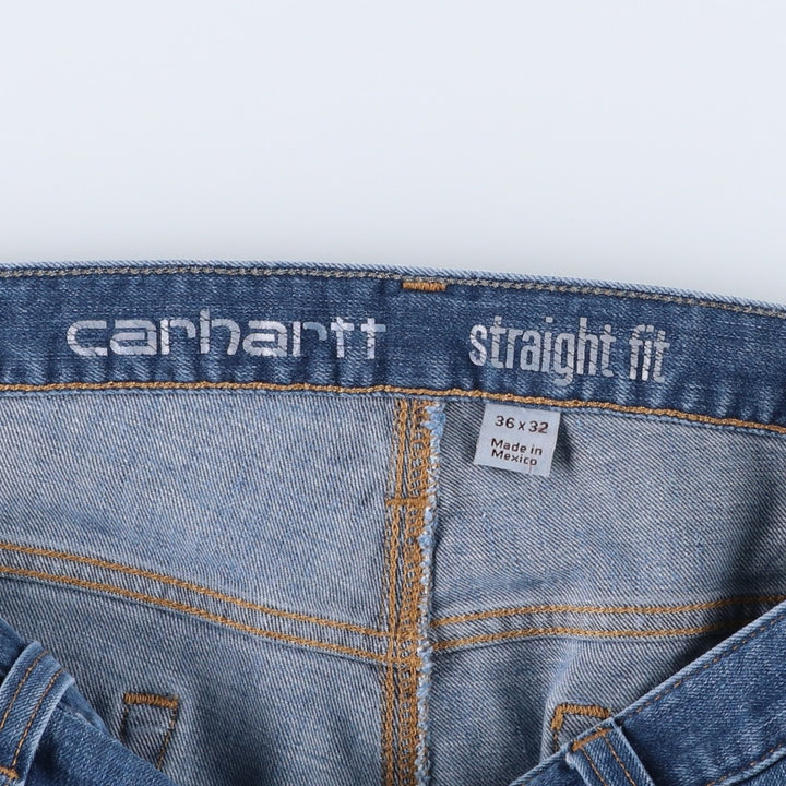 Carhartt straight fit tapered denim pants, men's size W37 (approx.) cotton blue type Vintage Second Hand