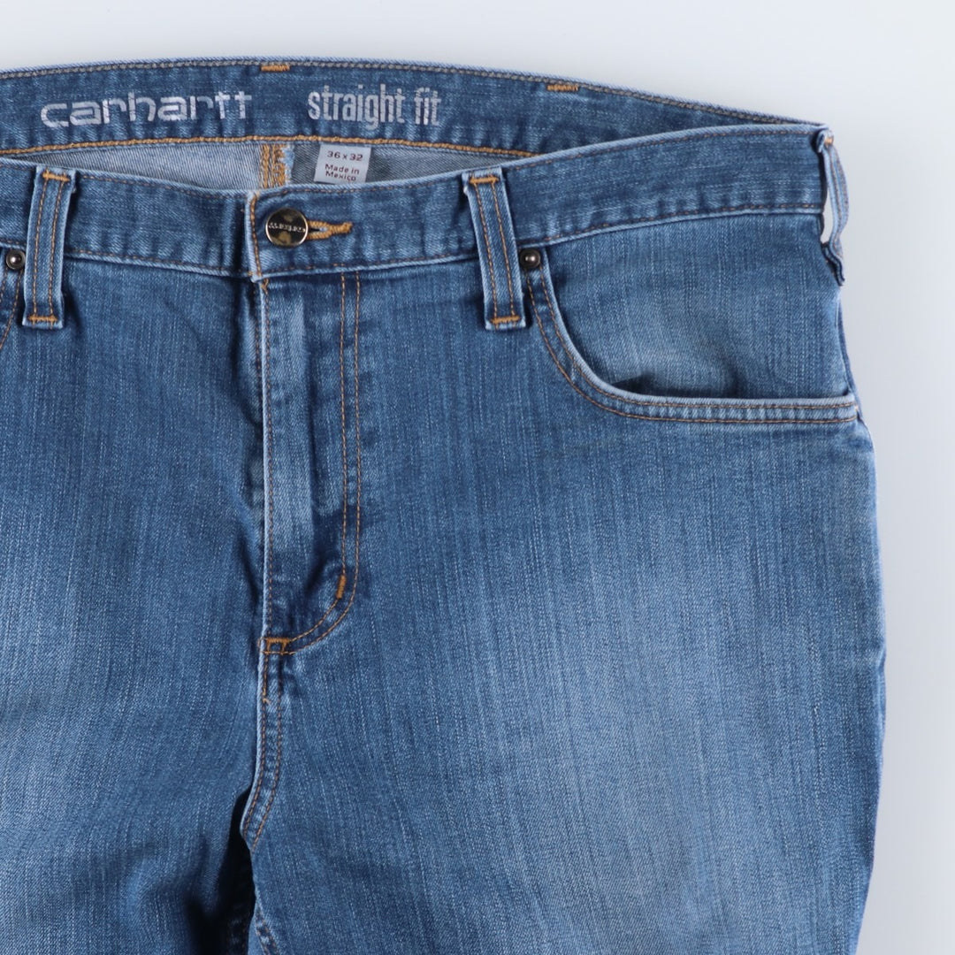 Carhartt straight fit tapered denim pants, men's size W37 (approx.) cotton blue type Vintage Second Hand