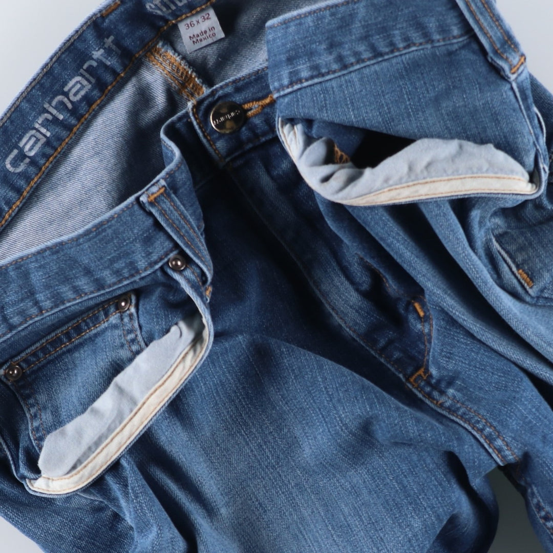 Carhartt straight fit tapered denim pants, men's size W37 (approx.) cotton blue type Vintage Second Hand