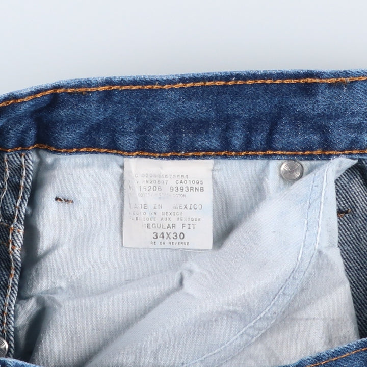 Dickies Regular Fit Painted Straight Denim Pants, Men's Size W34 (approx.) cotton blue type Vintage Second Hand