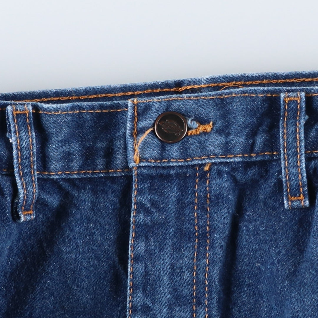 Dickies Regular Fit Painted Straight Denim Pants, Men's Size W34 (approx.) cotton blue type Vintage Second Hand