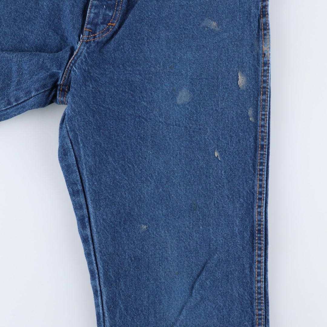 Dickies Regular Fit Painted Straight Denim Pants, Men's Size W34 (approx.) cotton blue type Vintage Second Hand