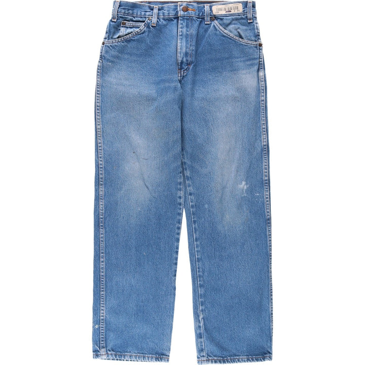 Dickies painted straight denim pants, men's size W32 (approx.) cotton blue type Vintage Second Hand