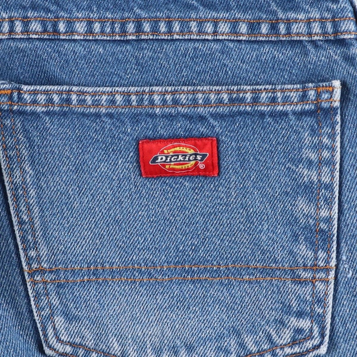 Dickies painted straight denim pants, men's size W32 (approx.) cotton blue type Vintage Second Hand