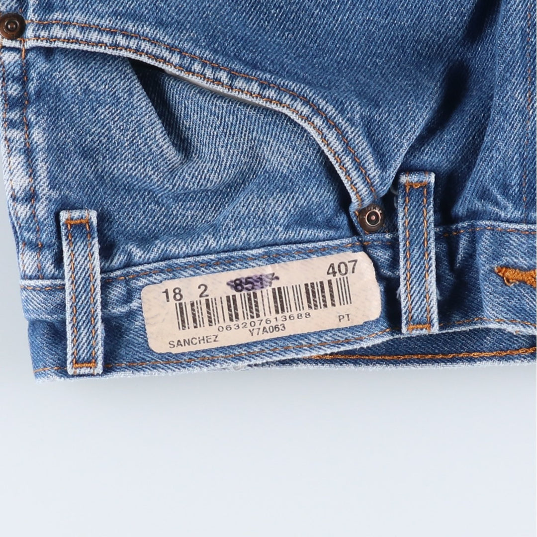 Dickies painted straight denim pants, men's size W32 (approx.) cotton blue type Vintage Second Hand