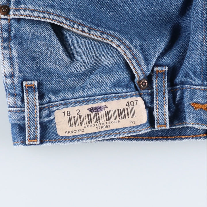 Dickies painted straight denim pants, men's size W32 (approx.) cotton blue type Vintage Second Hand