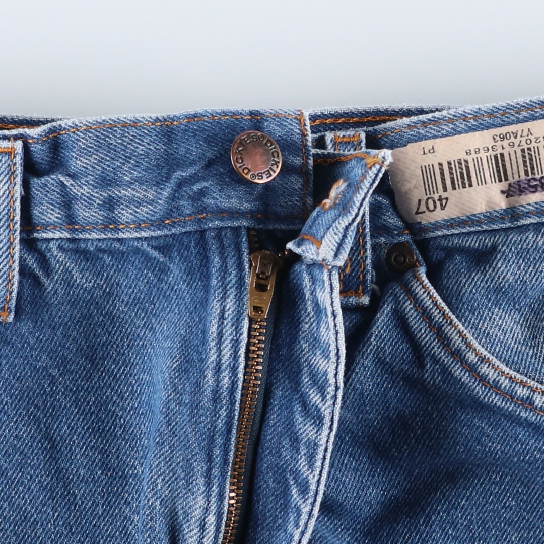 Dickies painted straight denim pants, men's size W32 (approx.) cotton blue type Vintage Second Hand