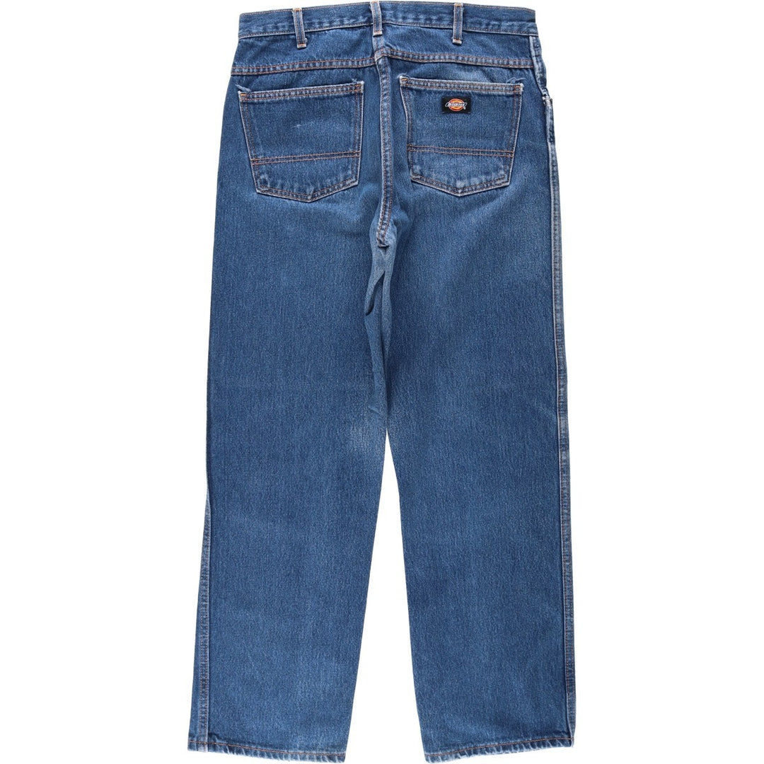 Dickies Straight Denim Pants for Men, W33 equivalent unclear blue type Vintage Second Hand