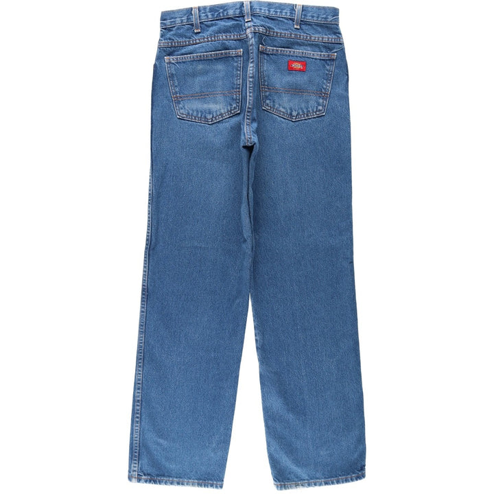 Dickies Straight Denim Pants for Men, W33 equivalent cotton blue type Vintage Second Hand