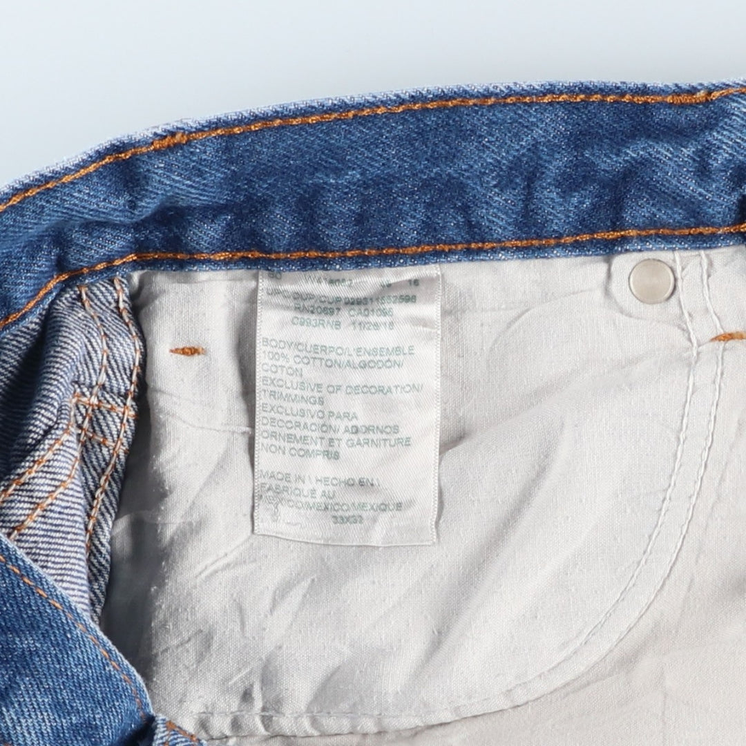 Dickies Straight Denim Pants for Men, W33 equivalent cotton blue type Vintage Second Hand