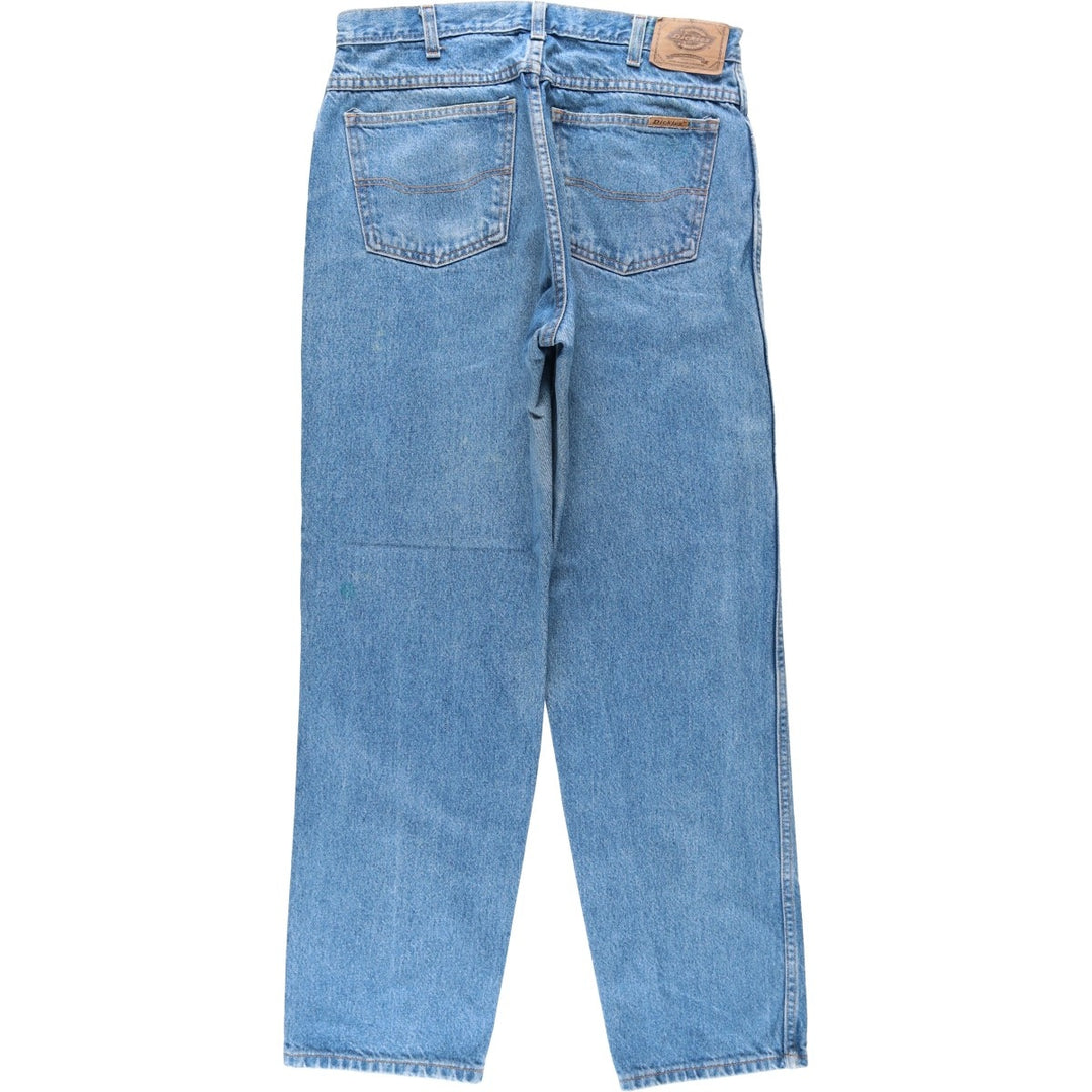 Dickies tapered denim pants for men, equivalent to W33 unclear blue type Vintage Second Hand