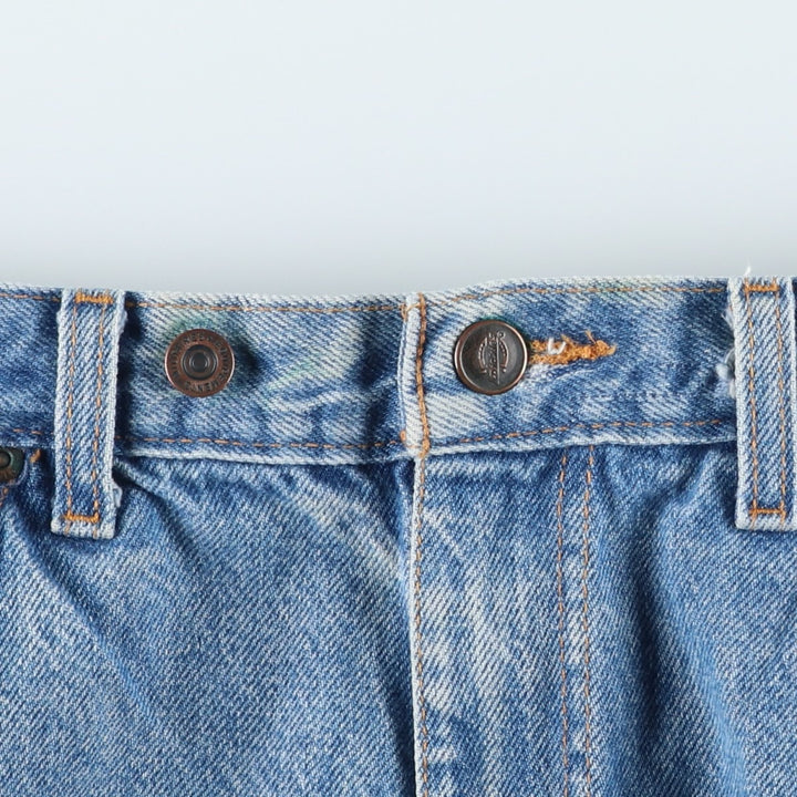 Dickies tapered denim pants for men, equivalent to W33 unclear blue type Vintage Second Hand