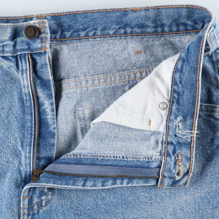 Dickies tapered denim pants for men, equivalent to W33 unclear blue type Vintage Second Hand