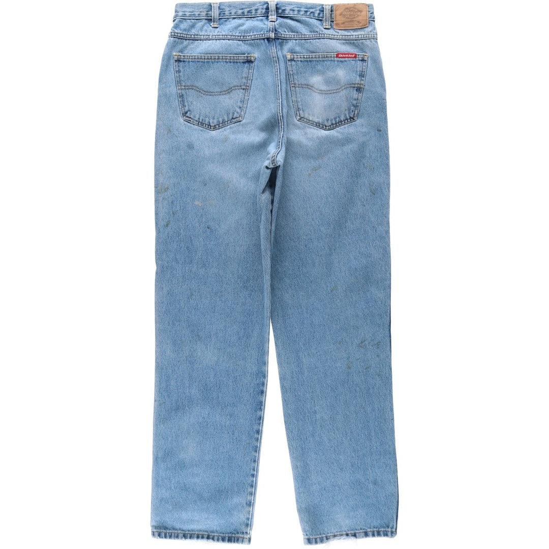 Dickies tapered denim pants for men, equivalent to W34 cotton Blue type light blue Vintage Second Hand