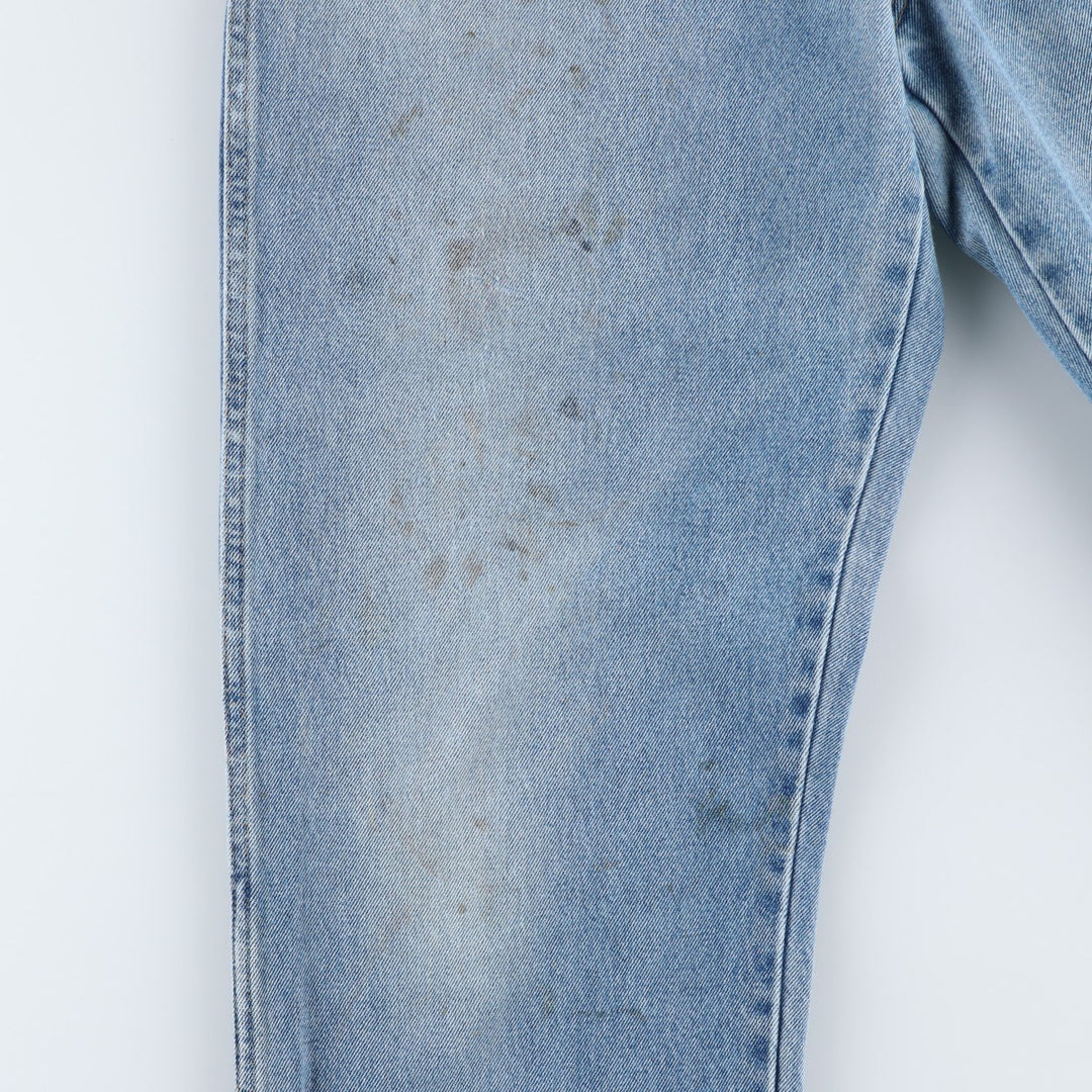 Dickies tapered denim pants for men, equivalent to W34 cotton Blue type light blue Vintage Second Hand