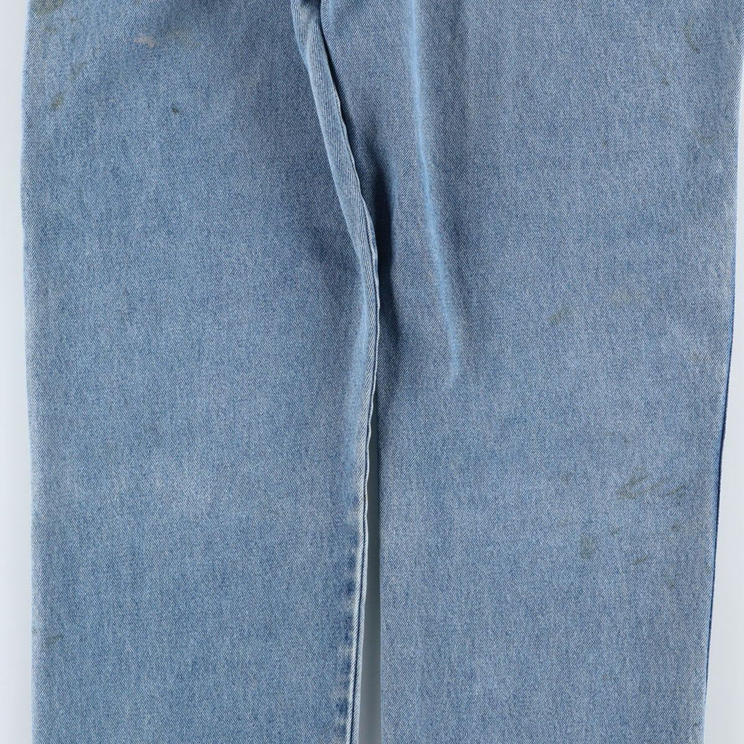 Dickies tapered denim pants for men, equivalent to W34 cotton Blue type light blue Vintage Second Hand