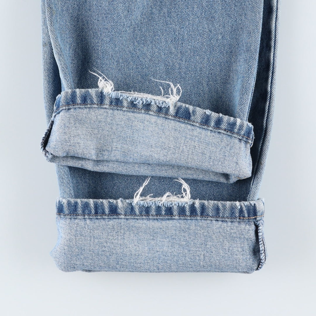 Dickies tapered denim pants for men, equivalent to W34 cotton Blue type light blue Vintage Second Hand