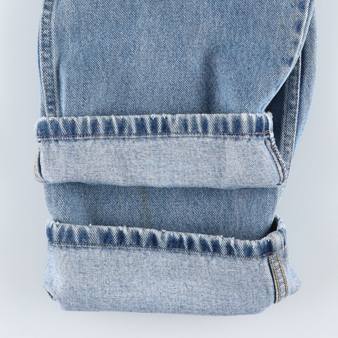 Dickies tapered denim pants for men, equivalent to W34 cotton Blue type light blue Vintage Second Hand