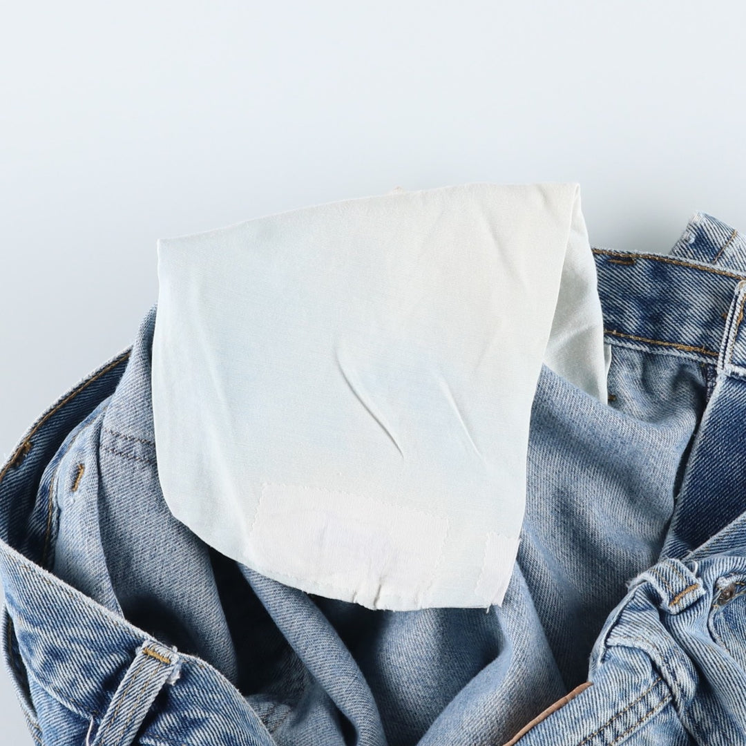 Dickies tapered denim pants for men, equivalent to W34 cotton Blue type light blue Vintage Second Hand