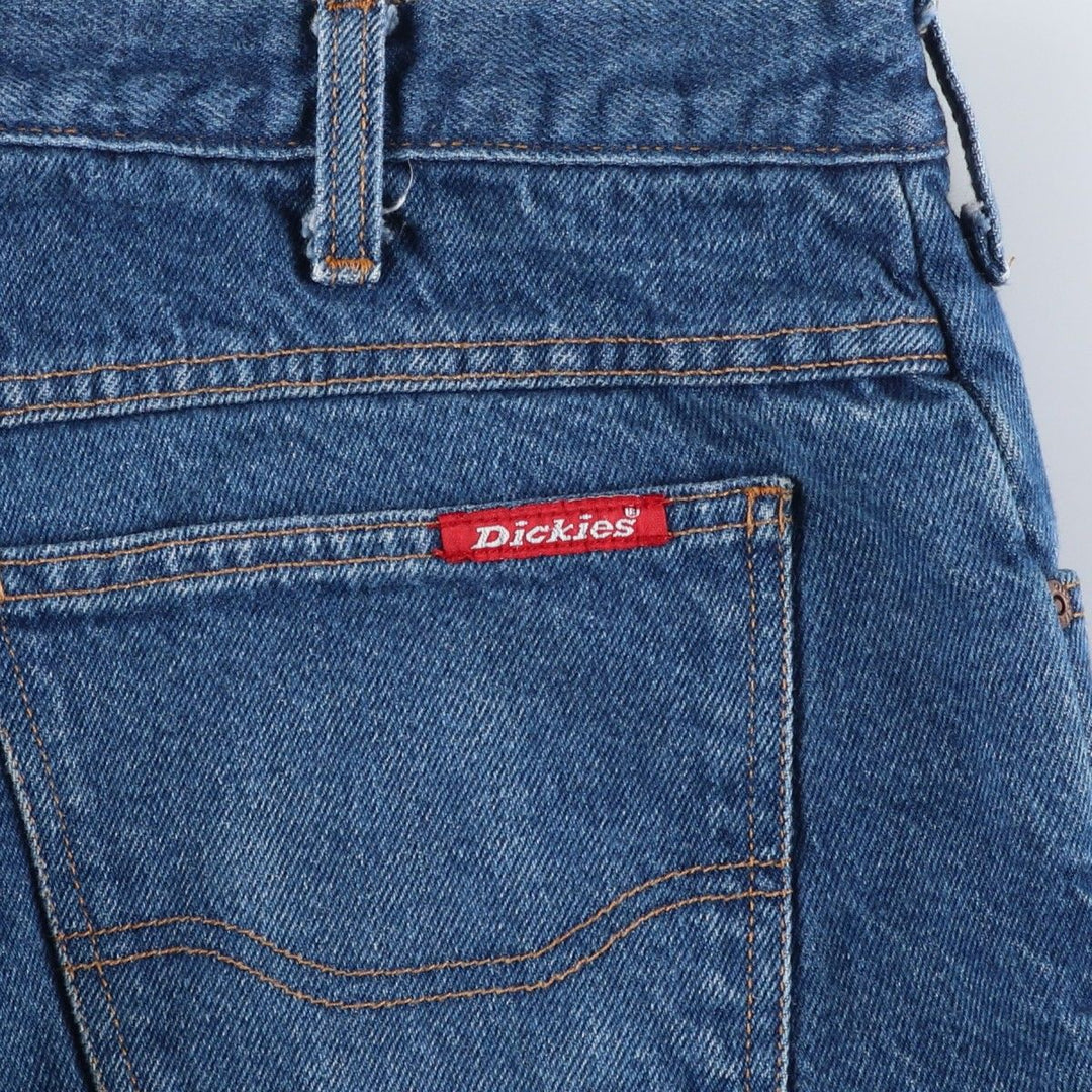 Dickies tapered denim pants for men, equivalent to W35 unclear blue type Vintage Second Hand