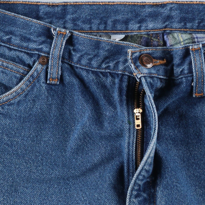 Dickies tapered denim pants for men, equivalent to W35 unclear blue type Vintage Second Hand