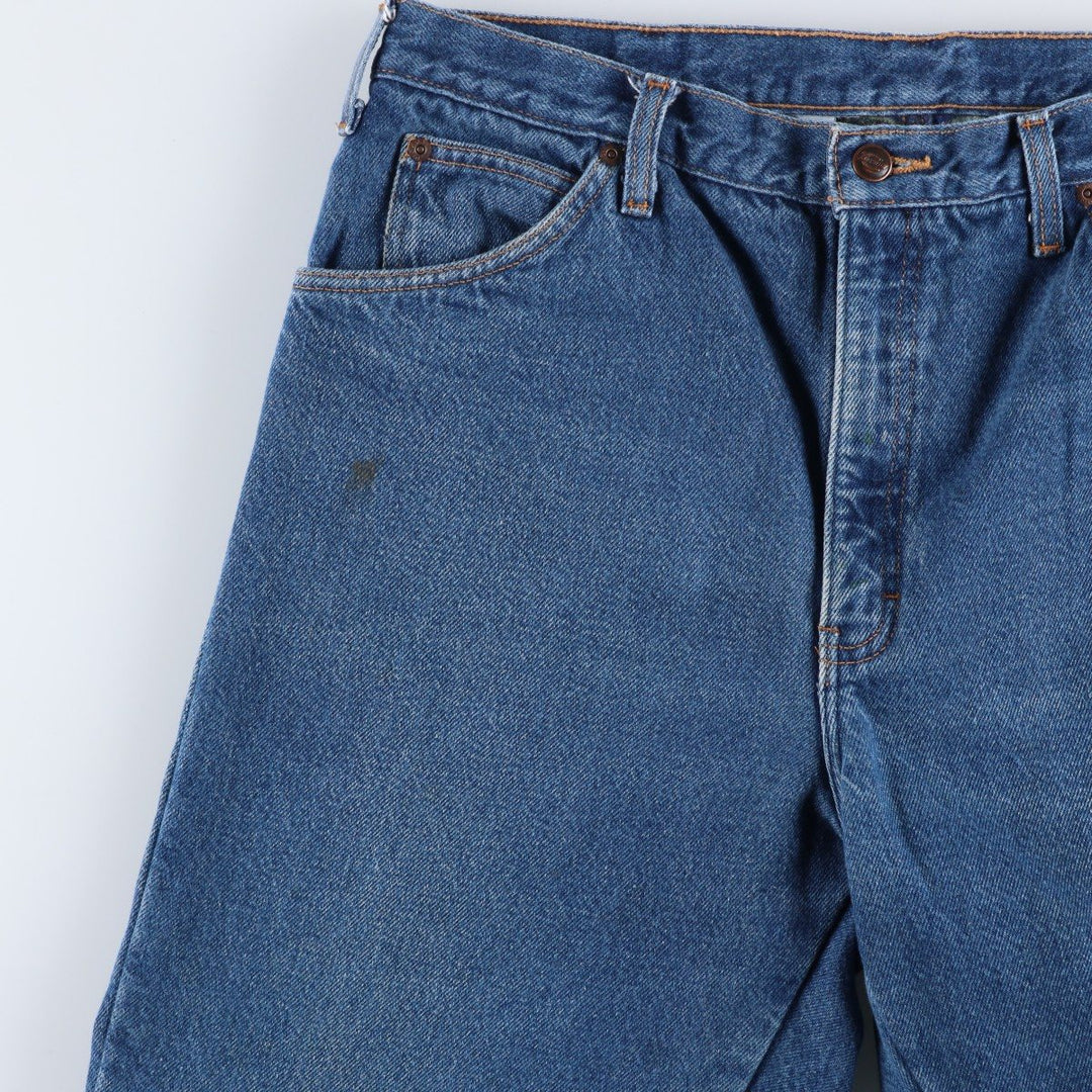 Dickies tapered denim pants for men, equivalent to W35 unclear blue type Vintage Second Hand