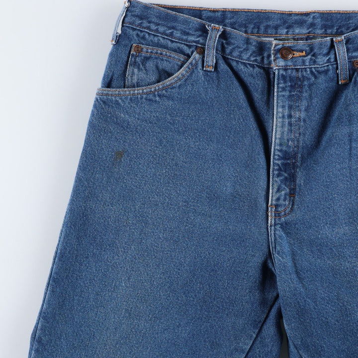 Dickies tapered denim pants for men, equivalent to W35 unclear blue type Vintage Second Hand