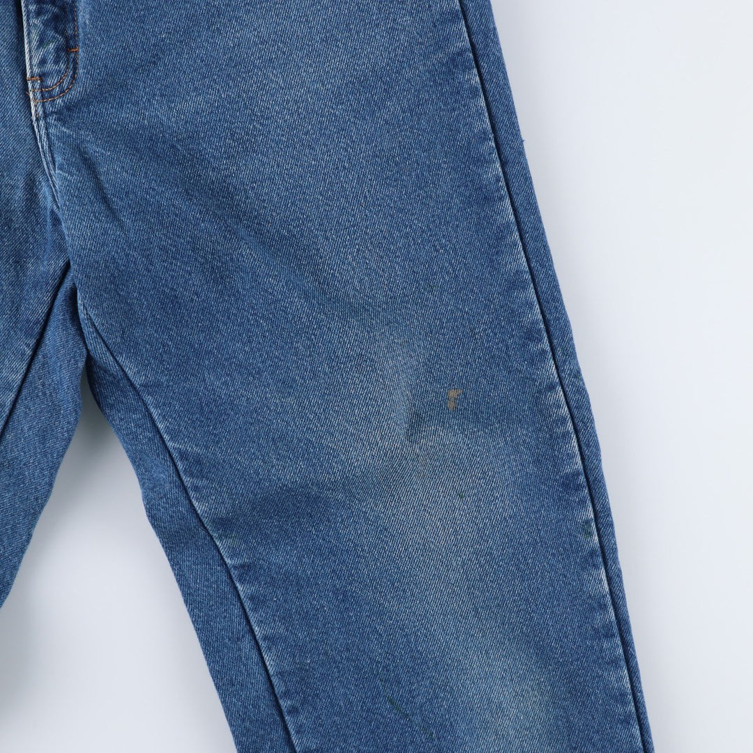 Dickies tapered denim pants for men, equivalent to W35 unclear blue type Vintage Second Hand