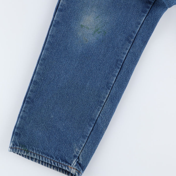Dickies tapered denim pants for men, equivalent to W35 unclear blue type Vintage Second Hand