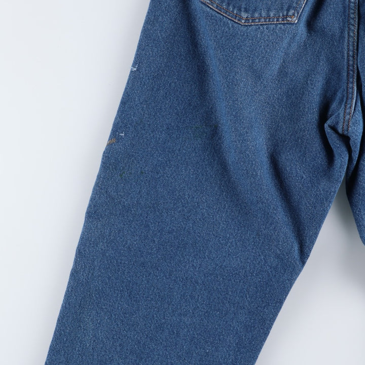 Dickies tapered denim pants for men, equivalent to W35 unclear blue type Vintage Second Hand