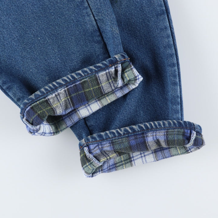 Dickies tapered denim pants for men, equivalent to W35 unclear blue type Vintage Second Hand