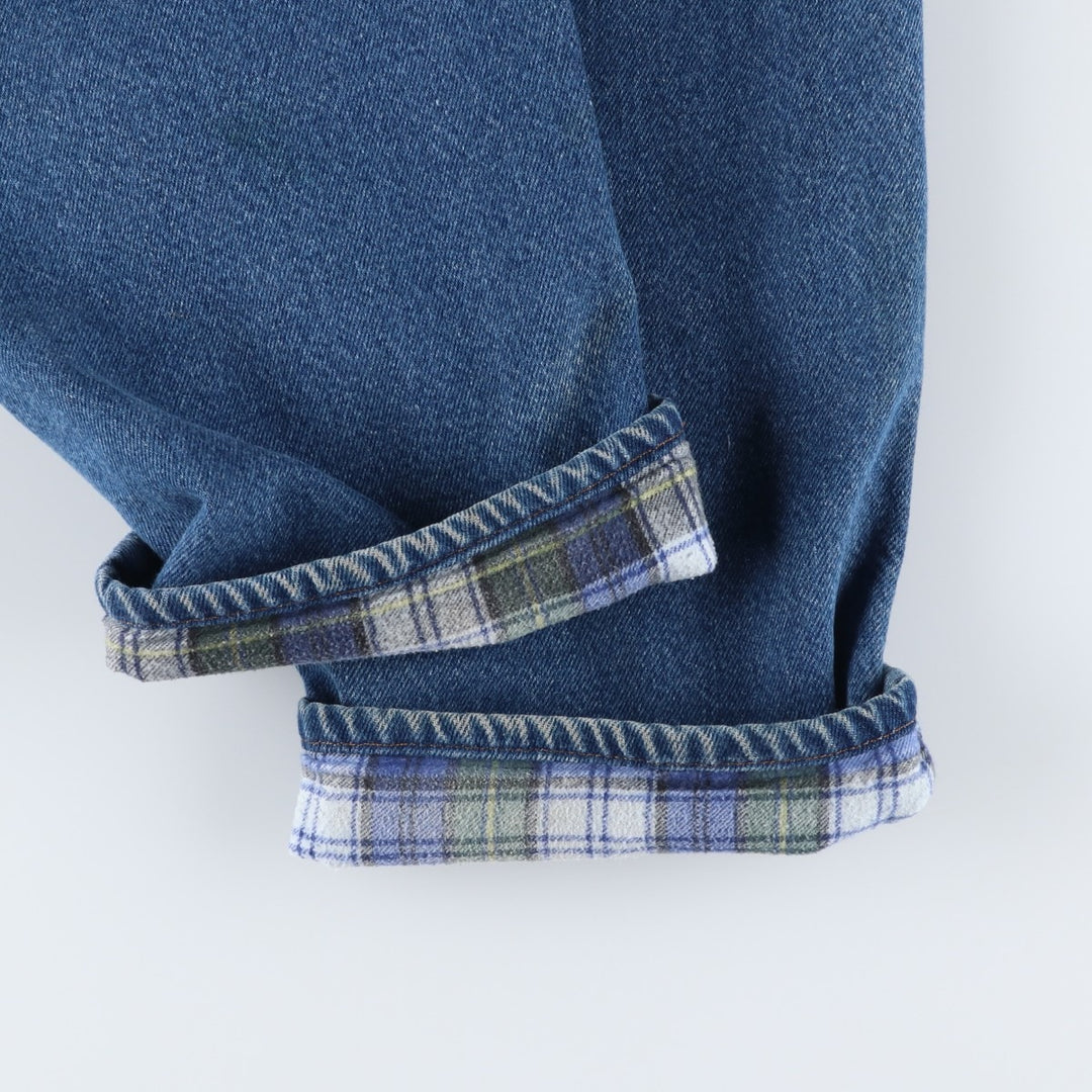 Dickies tapered denim pants for men, equivalent to W35 unclear blue type Vintage Second Hand