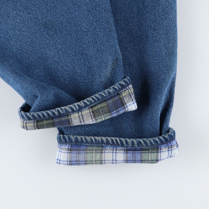 Dickies tapered denim pants for men, equivalent to W35 unclear blue type Vintage Second Hand