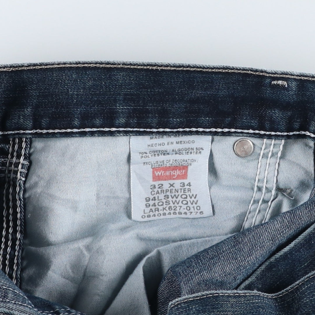 Wrangler Denim Painter Pants for Men, W34 equivalent cotton blue type Vintage Second Hand