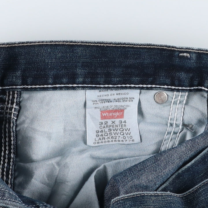 Wrangler Denim Painter Pants for Men, W34 equivalent cotton blue type Vintage Second Hand