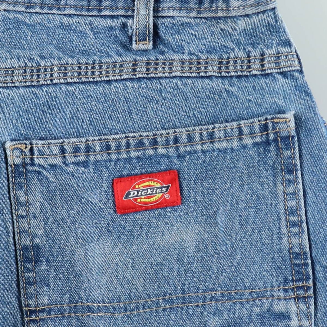 Dickies denim painter pants for men, equivalent to W33 unclear blue type Vintage Second Hand