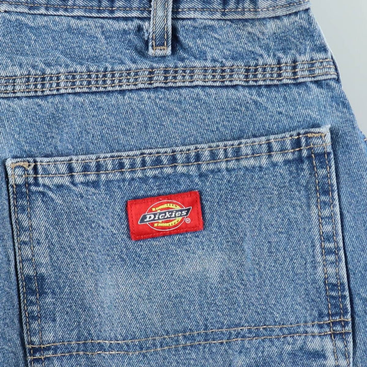 Dickies denim painter pants for men, equivalent to W33 unclear blue type Vintage Second Hand