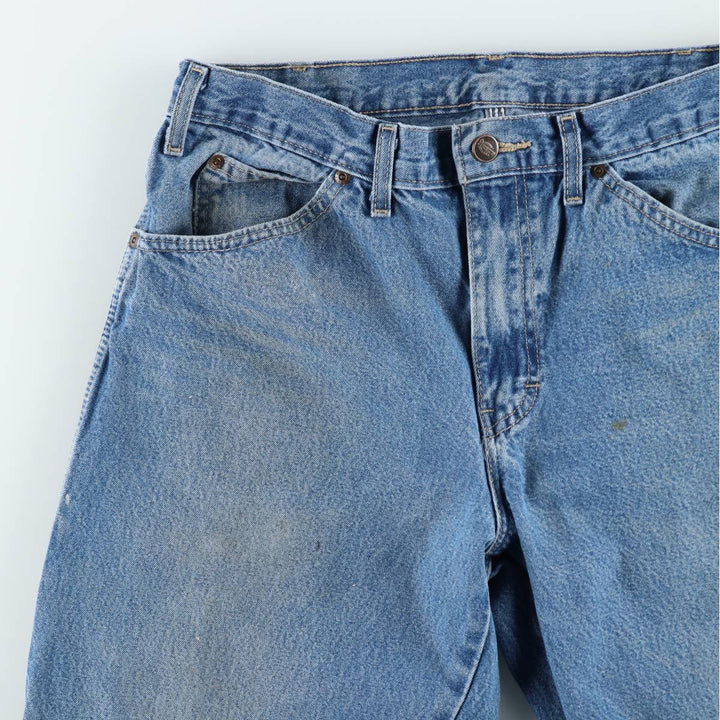 Dickies denim painter pants for men, equivalent to W33 unclear blue type Vintage Second Hand