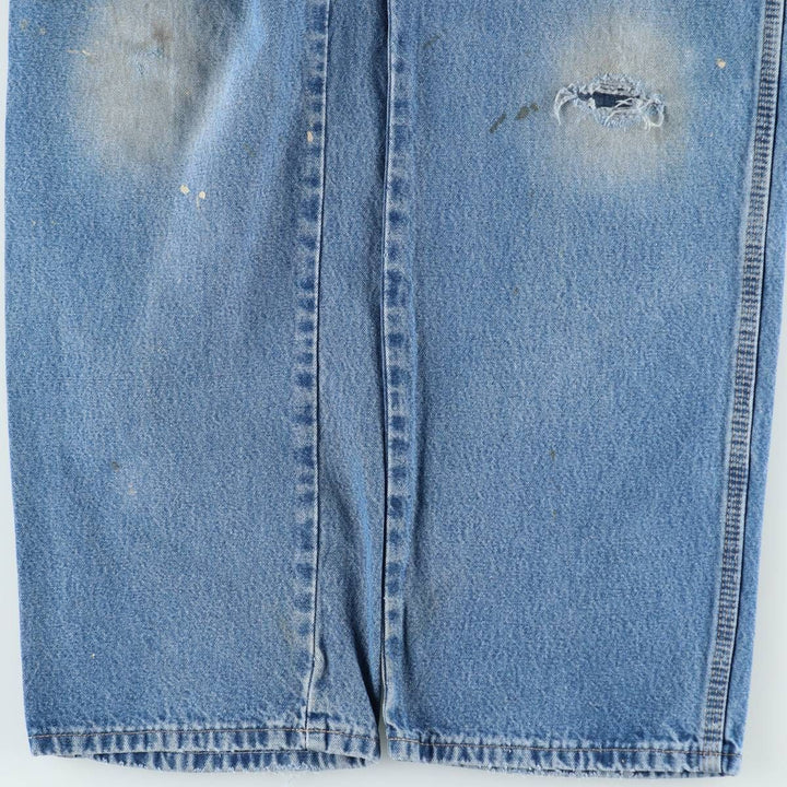 Dickies denim painter pants for men, equivalent to W33 unclear blue type Vintage Second Hand