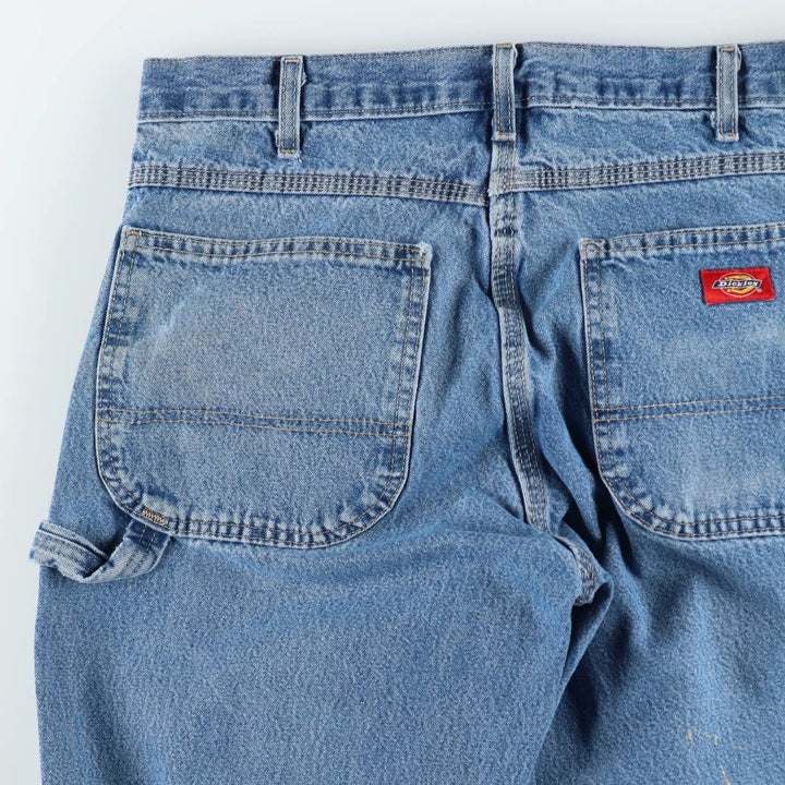 Dickies denim painter pants for men, equivalent to W33 unclear blue type Vintage Second Hand