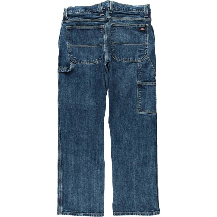 Dickies denim painter pants for men, equivalent to W35 cotton blue type Vintage Second Hand